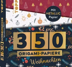 350 Origami-Papiere "Weihnachten"