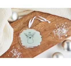 Acryl Anhänger "Rund" mit Band, 2er-Set