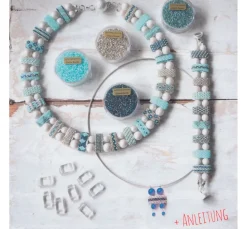 Acryl 2-Loch-Trägerperlen