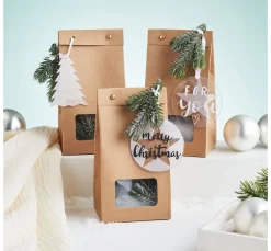 Acrylanhänger "Tannenbaum" mit Band, 3er-Set