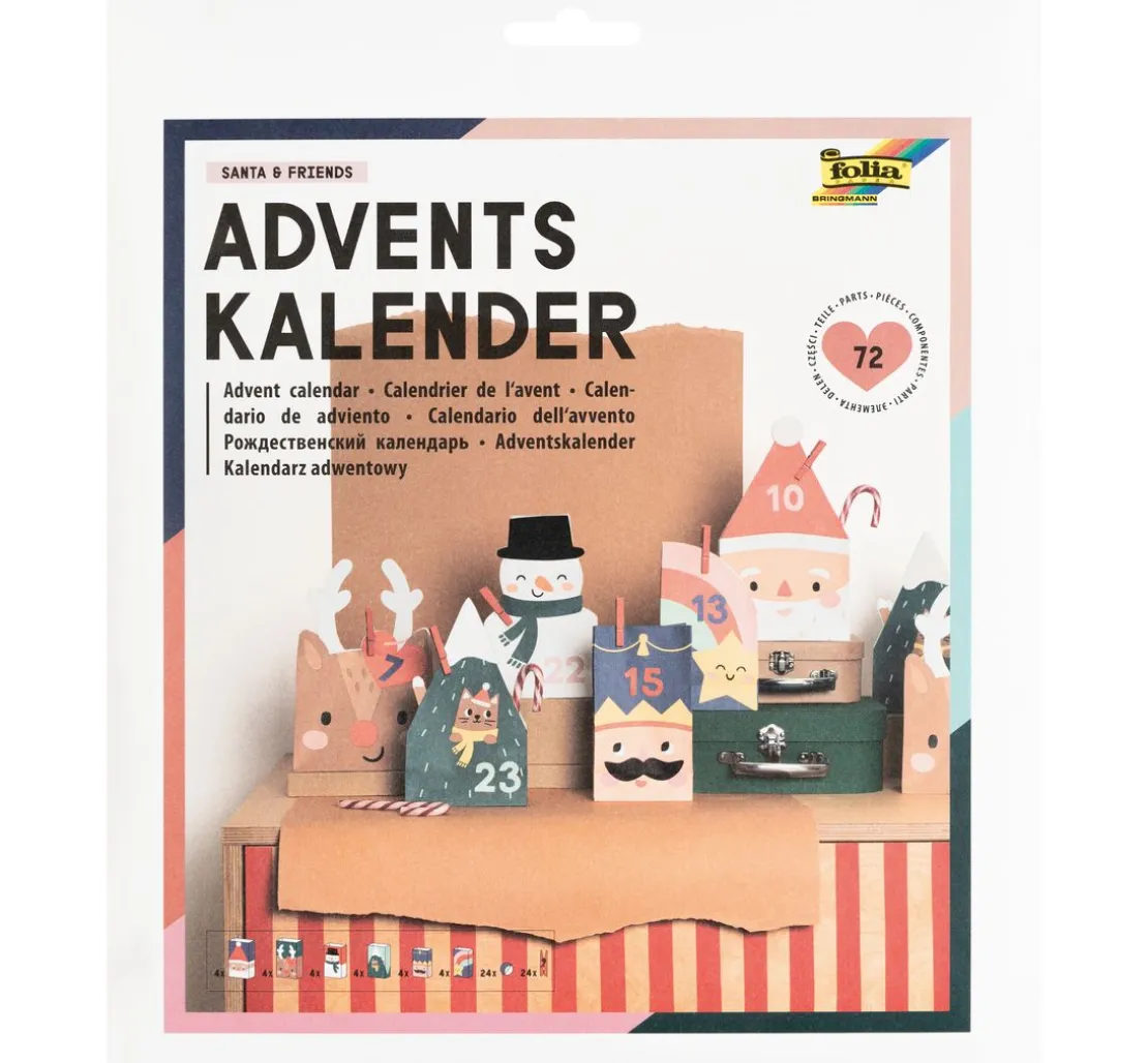 Adventskalender-Set "Santa & Friends"