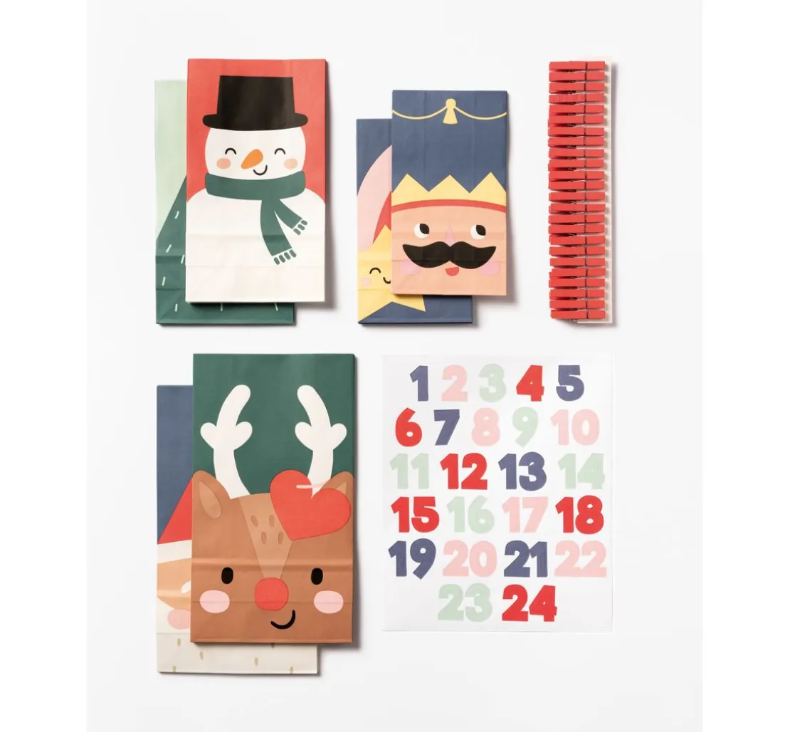 Adventskalender-Set "Santa & Friends"