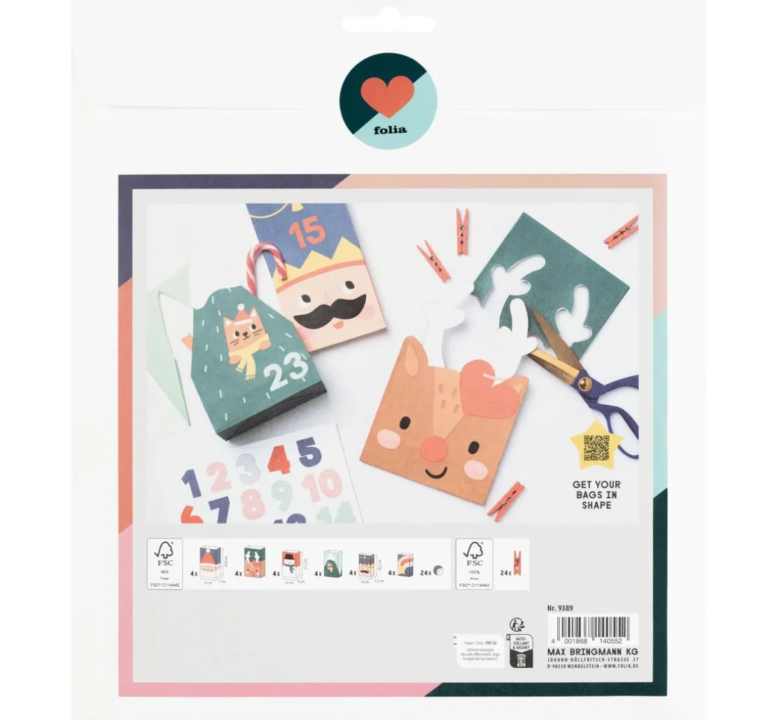 Adventskalender-Set "Santa & Friends"