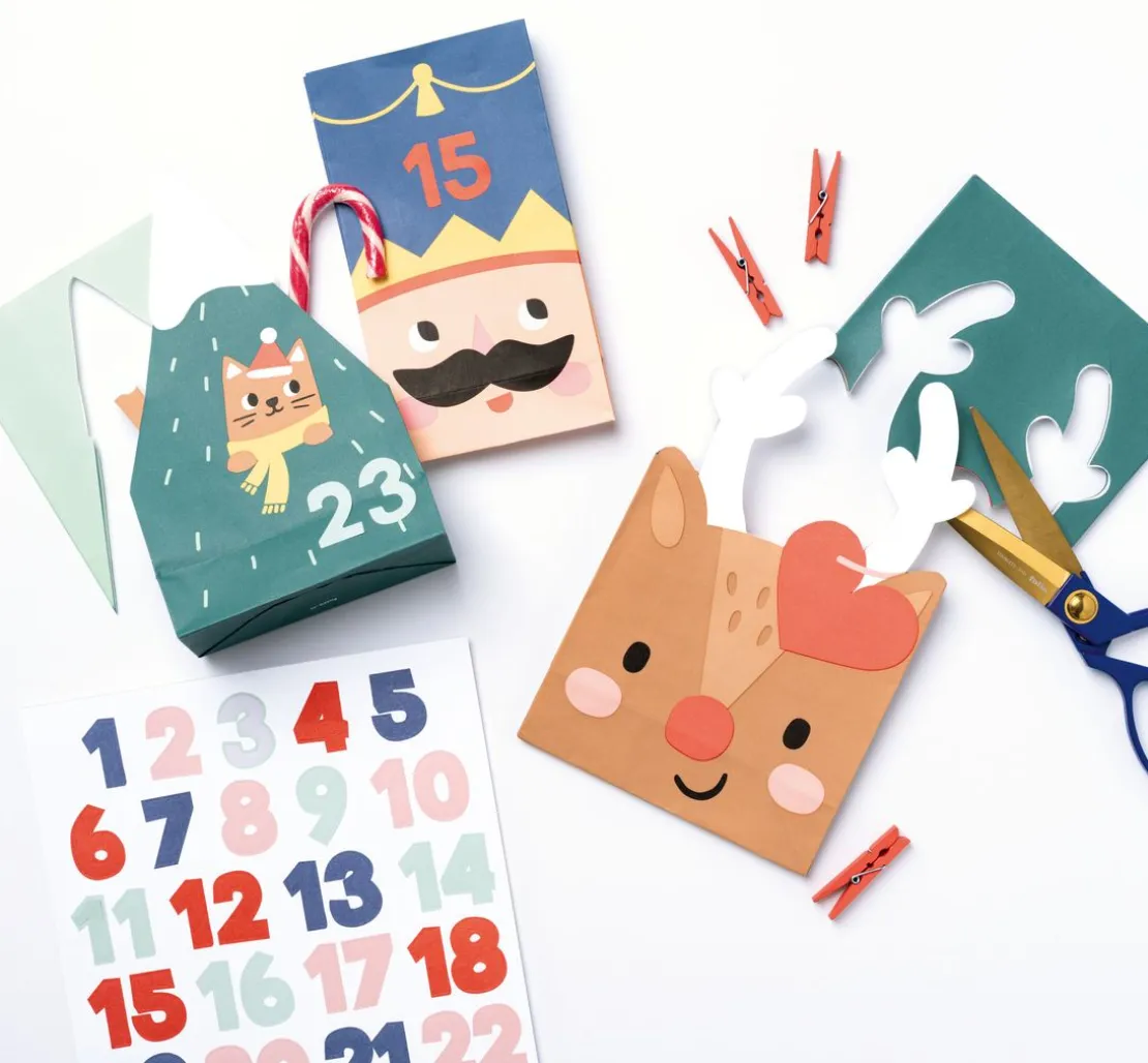 Adventskalender-Set "Santa & Friends"