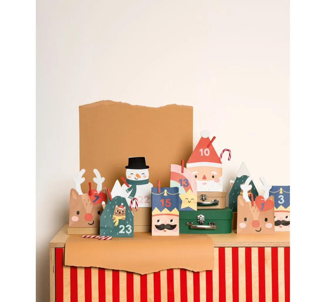 Adventskalender-Set "Santa & Friends"
