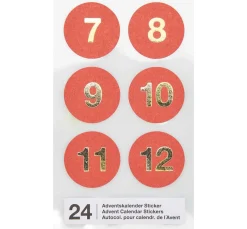 Adventskalender-Sticker