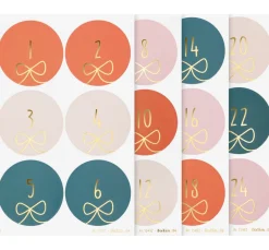 Adventskalendersticker "Round Bows"