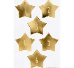 Adventskalendersticker "Stars Gold"