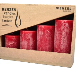 Adventskerzen "Rustic", abgestuft, 4er-Set