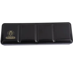 AKADEMIE Aquarellkasten mit 24 halben Näpfchen