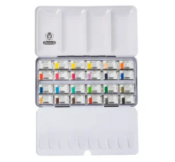 AKADEMIE Aquarellkasten mit ganzen Näpfen