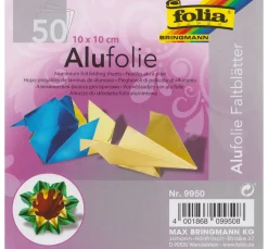 Alu-Faltblätter, 10 x 10 cm
