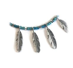 Anhänger "Federn" 6 Stück