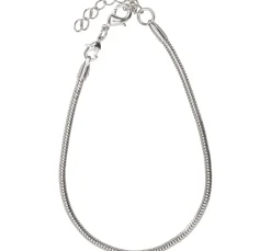 Armband mit Regulierungskettchen "Platin"