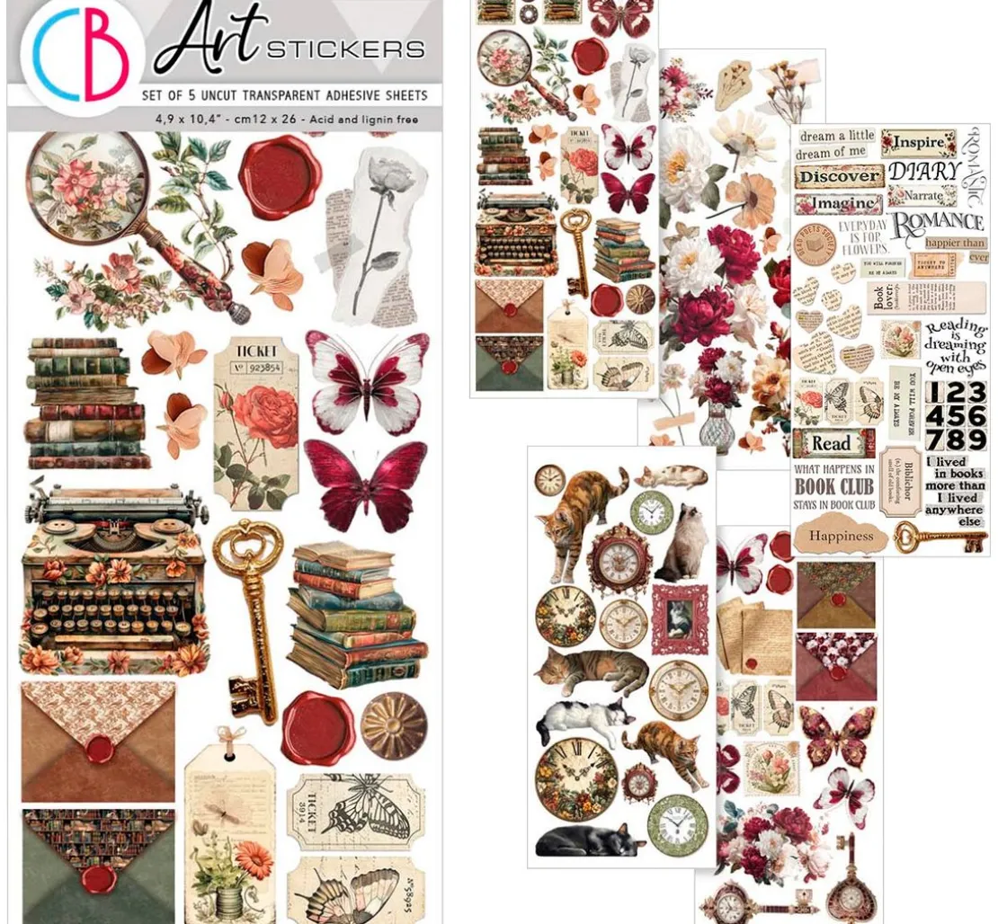 Art Stickers "Book Lovers"