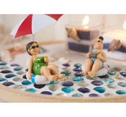 Bade-Urlauber im Schwimmreif