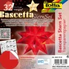Bascetta-Stern Set "Transparentpapier", Rot