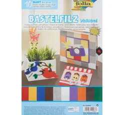 Bastelfilz selbstklebend, 20x29cm, 10 Blatt