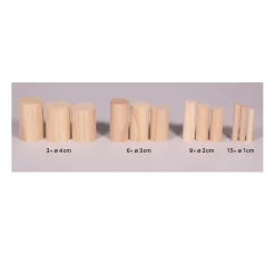 Bastelpackung Holz "Rundstäbe"