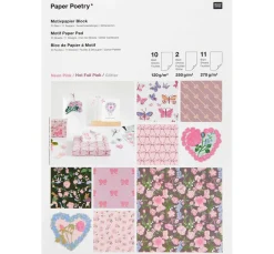 Bastelpapier-Block "La Vie En Rose"