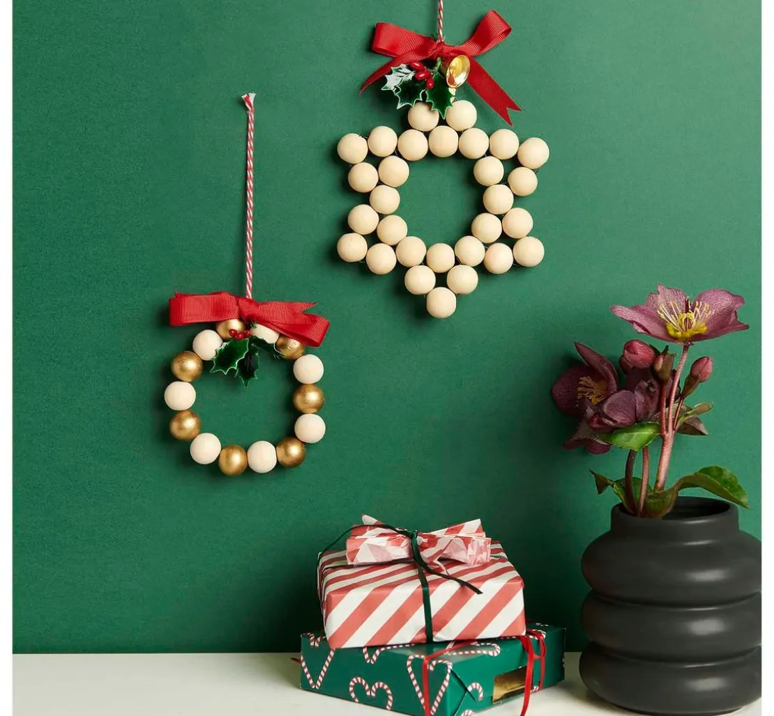 Bastelset Holzperlen "Kranz"