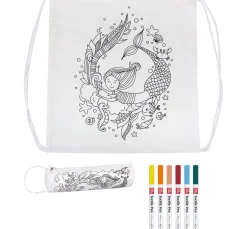 Bastelset Sportbeutel und Schlampermäppchen "Mermaid"