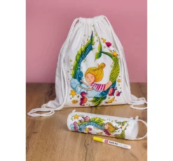 Bastelset Sportbeutel und Schlampermäppchen 