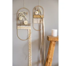 Baumwoll Kordel mit Lurex und formbarer Drahtseele