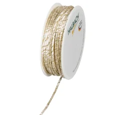 Baumwoll Kordel mit Lurex und formbarer Drahtseele