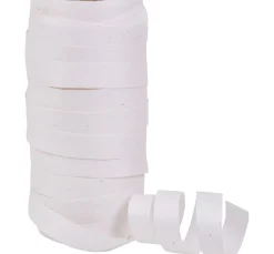 Baumwoll Ringelband "Cottonfield", 10 mm