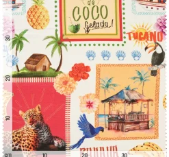 Baumwoll-Stoff "Agua de Coco"