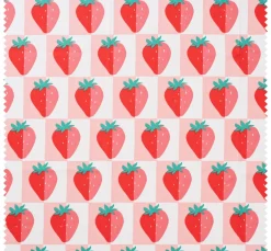 Baumwoll-Stoff "Erdbeeren"