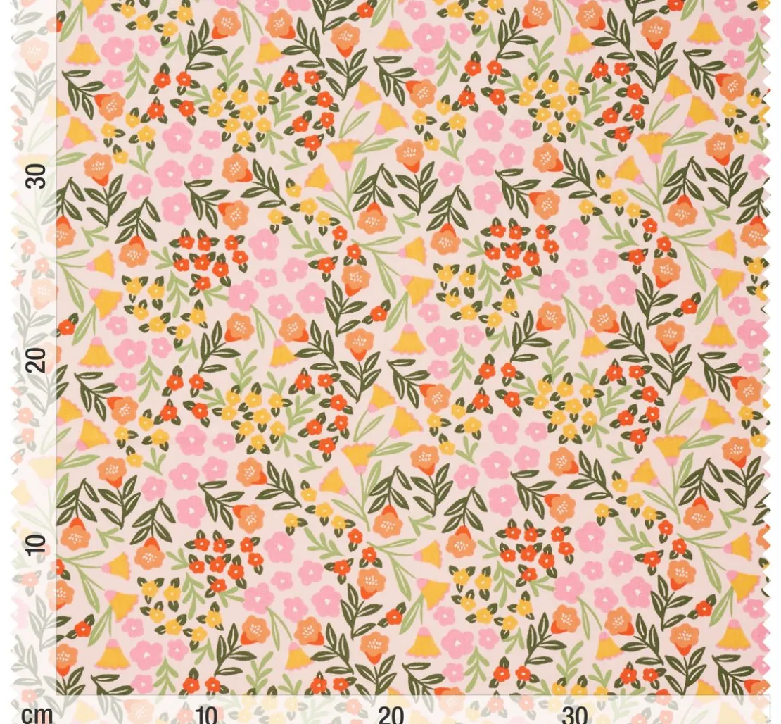 Baumwoll-Stoff "Flowers Color Crush"