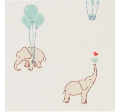 Baumwoll-Stoff "Flying Elephants"