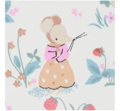 Baumwoll-Stoff "Garten-Mäuse"