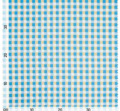 Baumwoll-Stoff "Karo-Blau" Acryl beschichtet