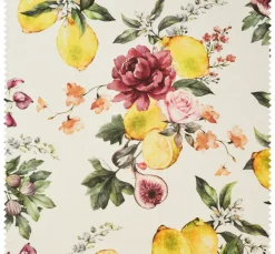 Baumwoll-Stoff "Lemon and Roses"
