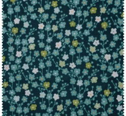 Baumwoll-Stoff Michiko mit Golddruck "Kirschblüten"