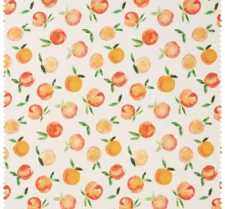 Baumwoll-Stoff "Orangen", Acryl beschichtet