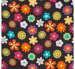 Baumwoll-Stoff "Retro Flower"