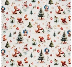 Baumwoll-Stoff "Snowys Winterzauber"