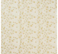 Baumwoll-Stoff "Sterne", Creme