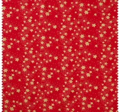 Baumwoll-Stoff "Sterne", Rot