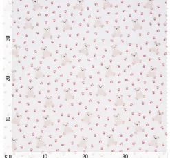 Baumwoll-Stoff "Teddy und Tatzen"