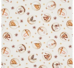 Baumwoll-Stoff "Weihnachtskugeln"