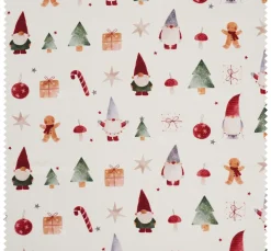 Baumwoll-Stoff "Wichtel-Weihnachtswelt"