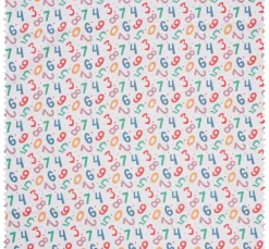 Baumwoll-Stoff "Zahlen"