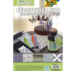 Bedruckter Filz "Style"