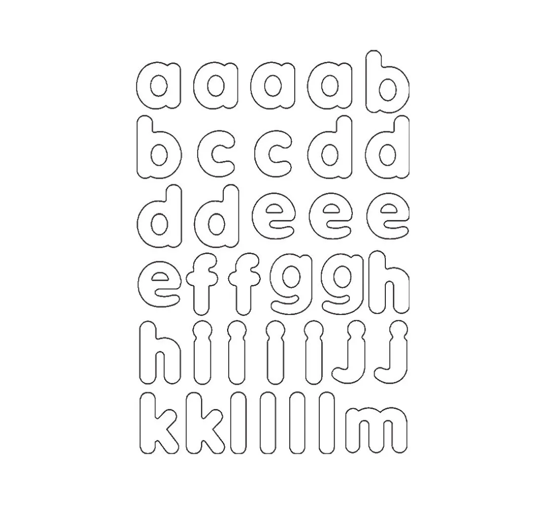 Blanko Magnet-Buchstaben