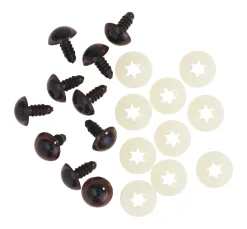 Bären-/Tieraugen zum Feststecken, Ø 12 mm